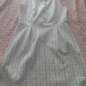 Enfocus Studio Light Gray Tweed-Pattern Midi Dress